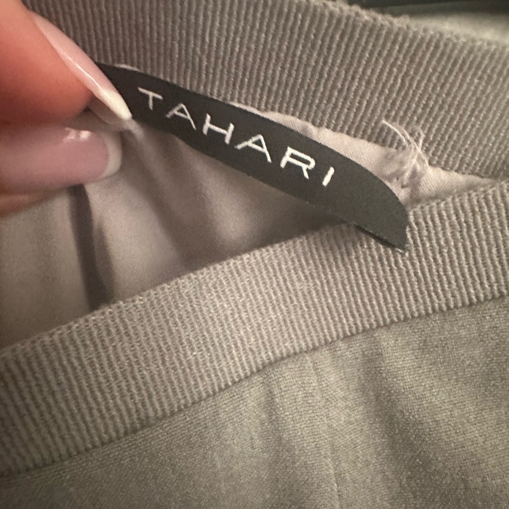Tahari Grey Skirt Size 4 - Picture 8 of 8